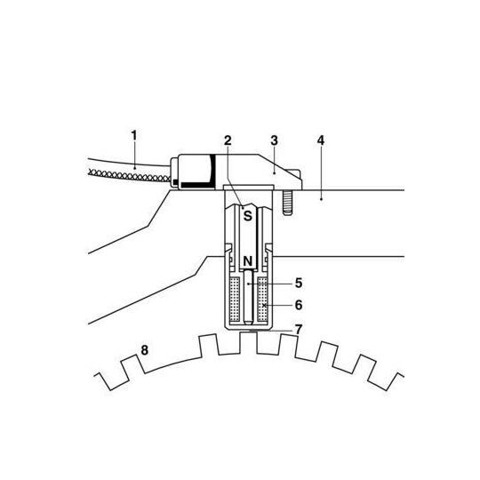 0 261 210 104 - RPM Sensor, engine management 