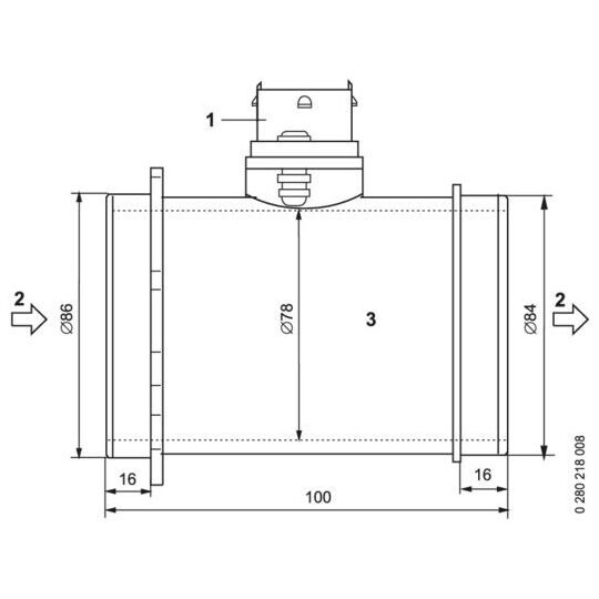 0 280 218 089 - Air Mass Sensor 