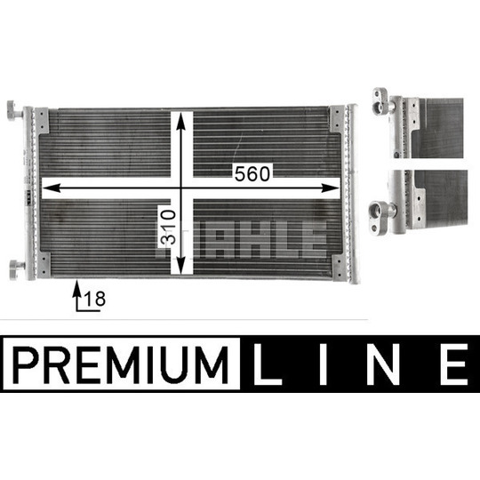 AC 832 000P - Lauhdutin, ilmastointilaite 