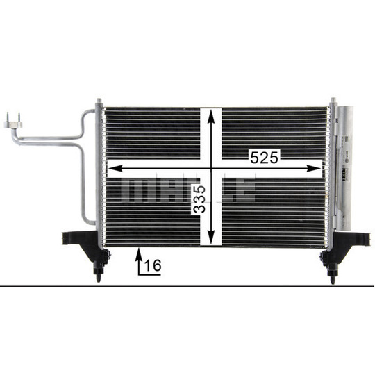 AC 790 000P - Kondensor, klimatanläggning 