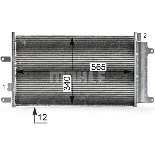 AC 808 000P - Condenser, air conditioning 