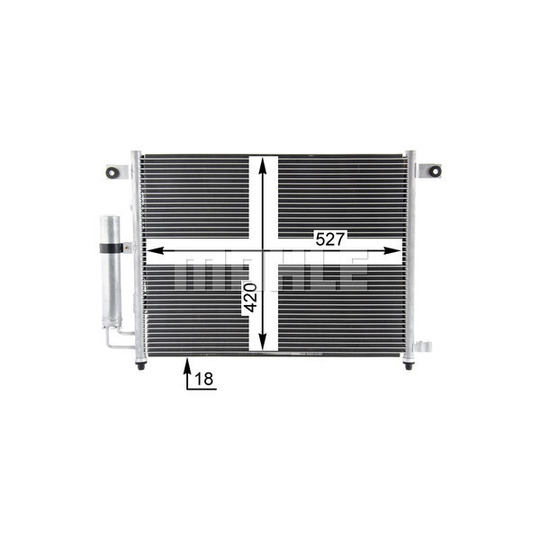 AC 423 000P - Condenser, air conditioning 