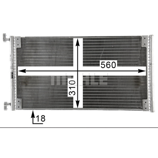 AC 832 000P - Lauhdutin, ilmastointilaite 