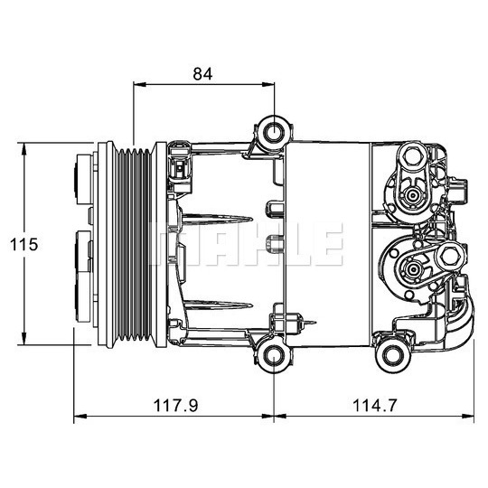 ACP 1333 000P - Kompressor, klimatanläggning 