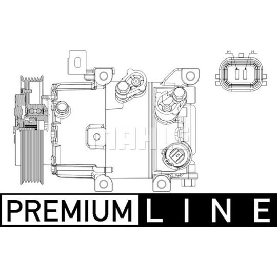 ACP 630 000P - Kompressor, klimatanläggning 