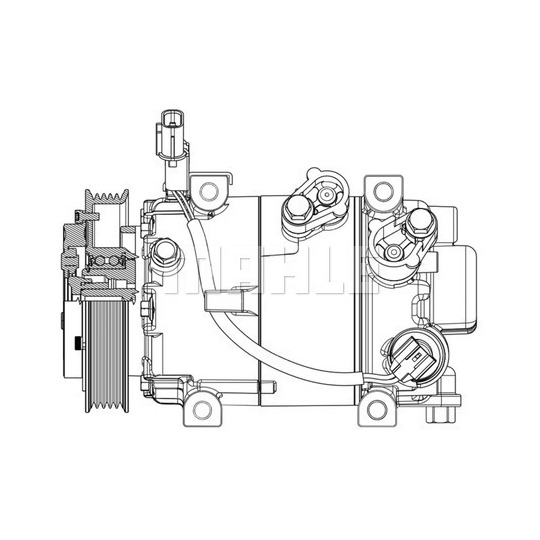 ACP 629 000P - Kompressor, klimatanläggning 