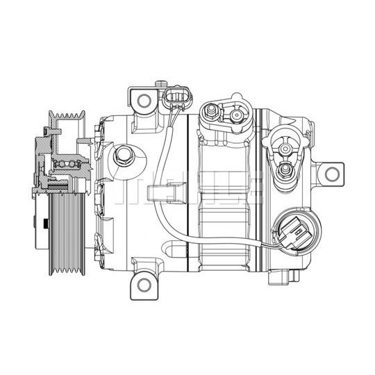 ACP 637 000P - Kompressori, ilmastointilaite 