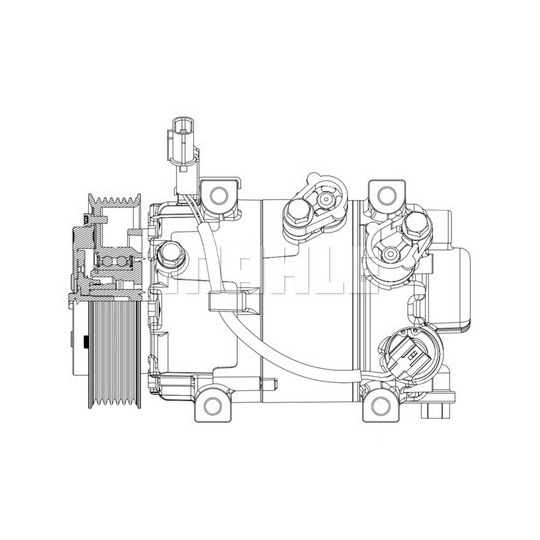 ACP 632 000P - Kompressori, ilmastointilaite 