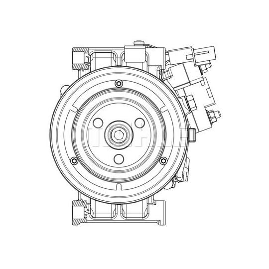 ACP 637 000P - Kompressor, klimatanläggning 