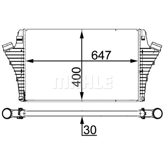 CI 21 000S - Intercooler, charger 