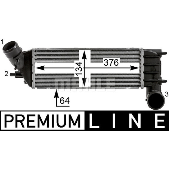 CI 23 000P - Kompressoriõhu radiaator 