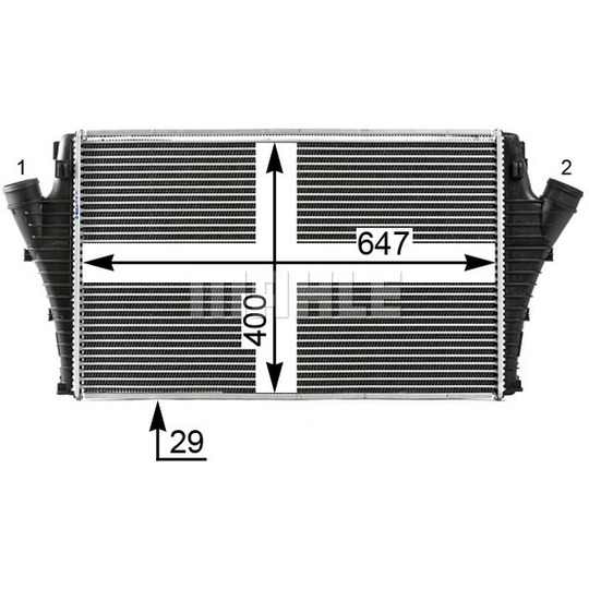 CI 24 000S - Intercooler, charger 