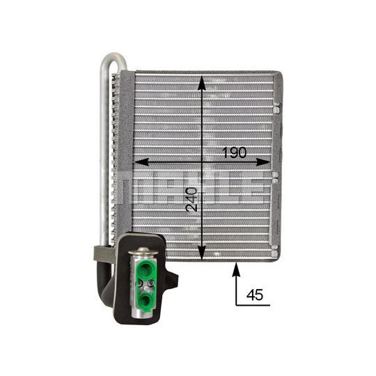 AE 118 000P - Evaporator, air conditioning 