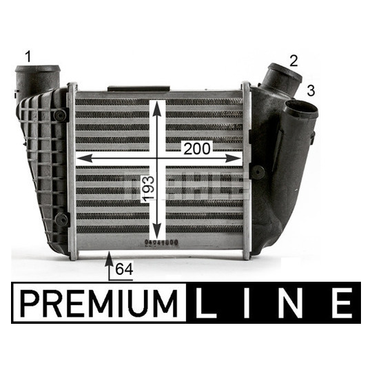 CI 429 000P - Intercooler, charger 