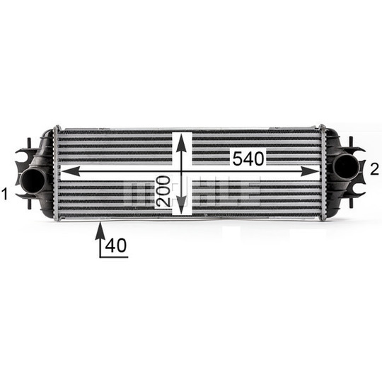CI 531 000P - Kompressoriõhu radiaator 