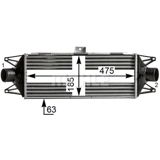 CI 438 000P - Laddluftkylare 