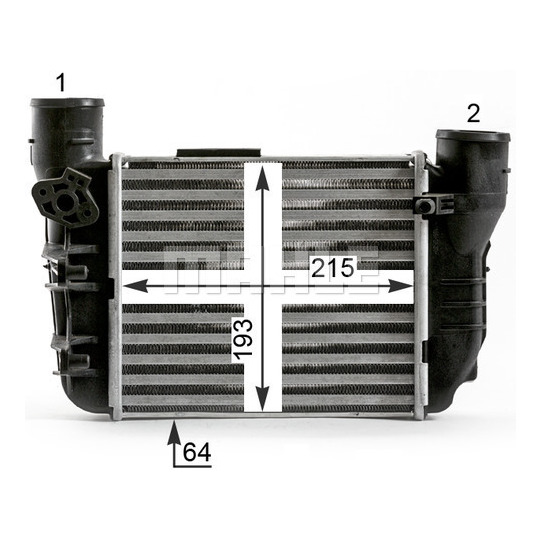 CI 431 000P - Kompressoriõhu radiaator 