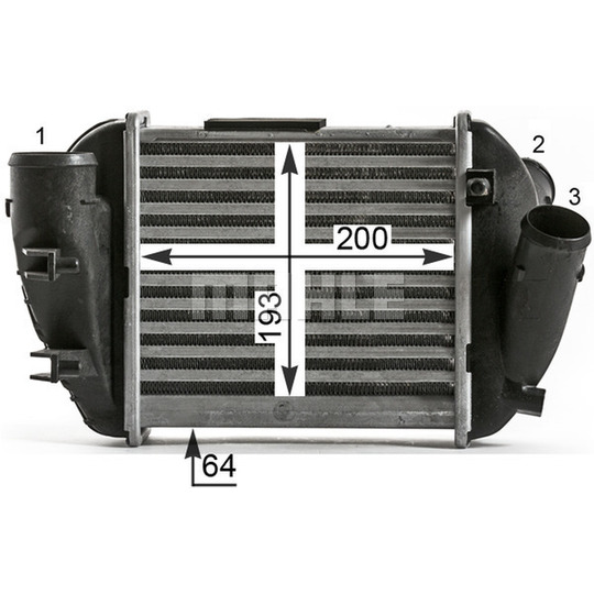 CI 430 000P - Kompressoriõhu radiaator 