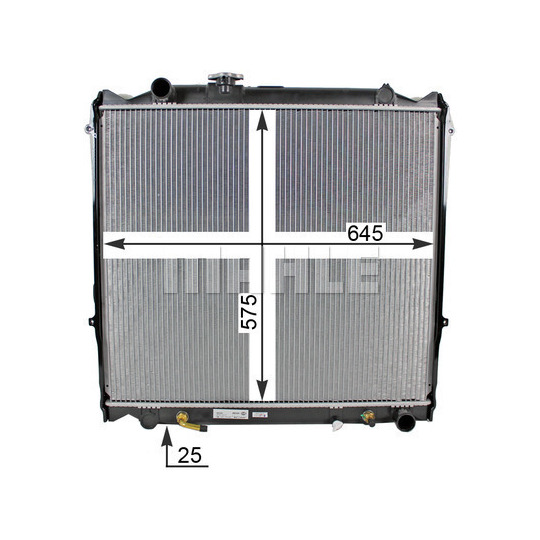 CR 1521 000S - Radiator, engine cooling 