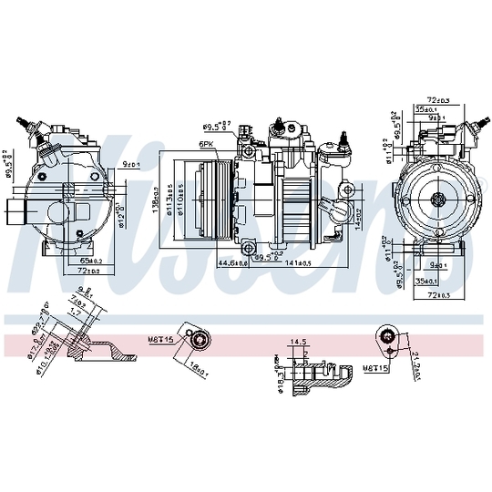 890250 - Kompressor, klimatanläggning 