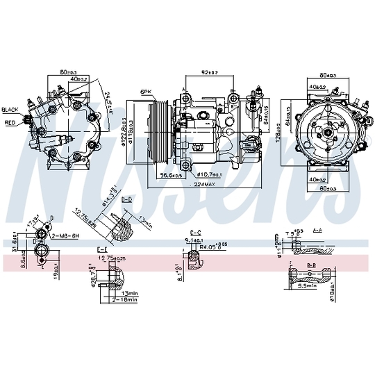 890744 - Kompressor, klimatanläggning 