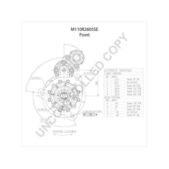 M110R2605SE - Startmotor 