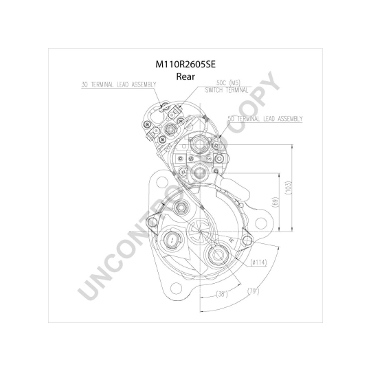 M110R2605SE - Startmotor 