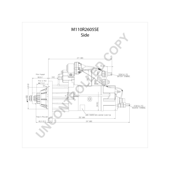 M110R2605SE - Startmotor 