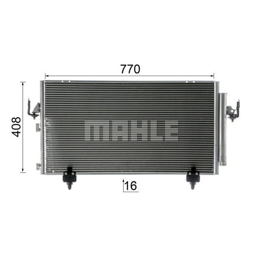 AC 796 000P - Condenser, air conditioning 