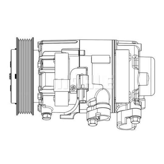 ACP 628 000P - Kompressor, klimatanläggning 