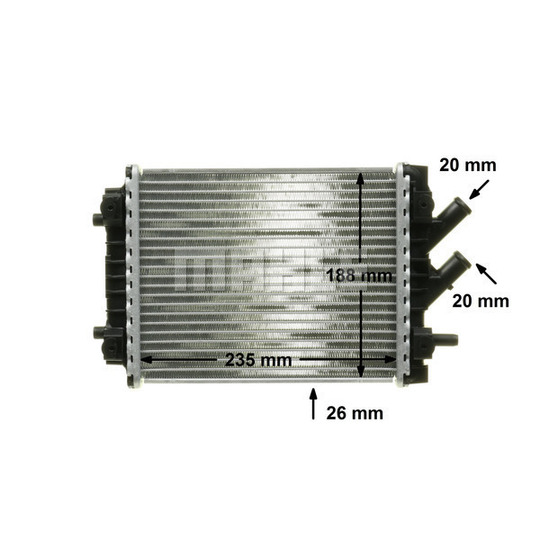 CR 1024 000P - Radiator, engine cooling 