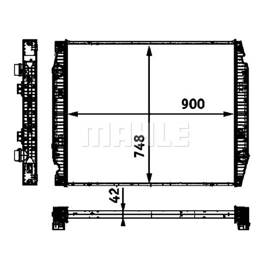 CR 710 000P - Radiator, engine cooling 