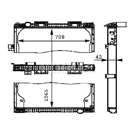 CR 684 000P - Radiator, engine cooling 