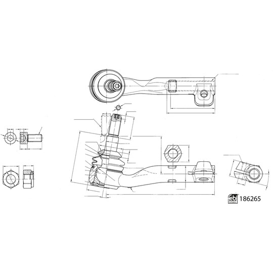 186265 - Tie rod end 