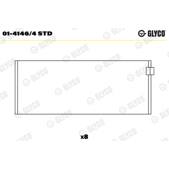 01-4146/4 STD - Big End Bearings 