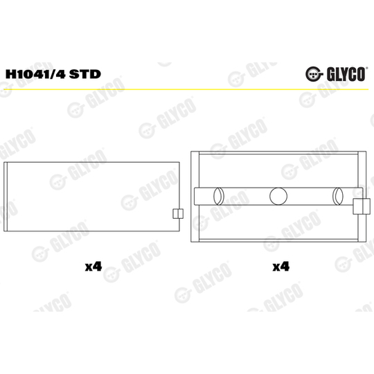 H1041/4 STD - Väntvõlli laager 