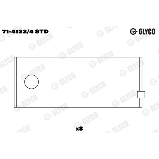 71-4122/4 STD - Big End Bearings 