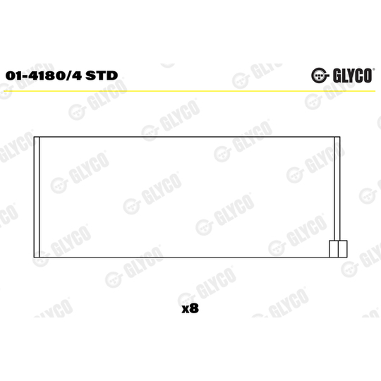 01-4180/4 STD - Big End Bearings 