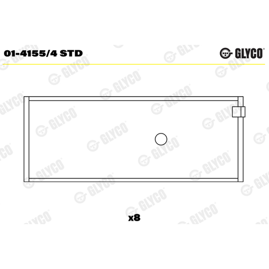 01-4155/4 STD - Conrod Bearing Set 