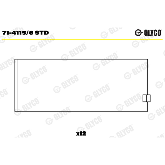 71-4115/6 STD - Big End Bearings 