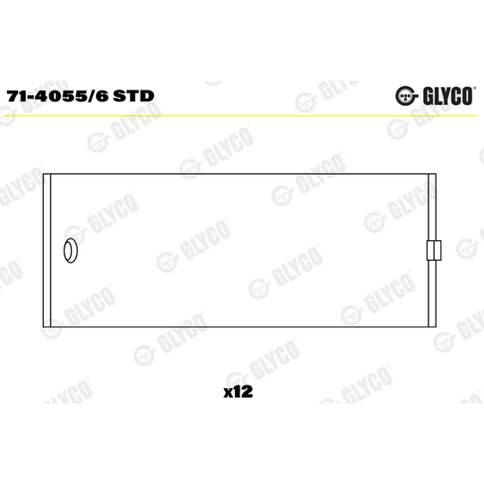 71-4055/6 STD - Big End Bearings 