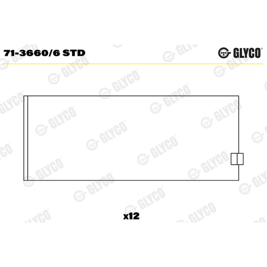 71-3660/6 STD - Big End Bearings 