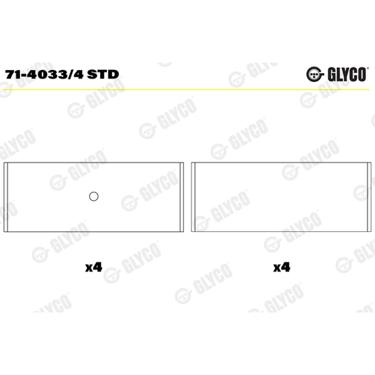 71-4033/4 STD - Big End Bearings 