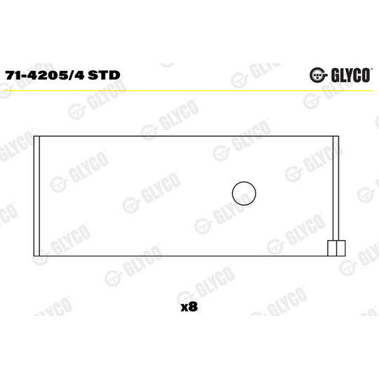 71-4205/4 STD - Big End Bearings 