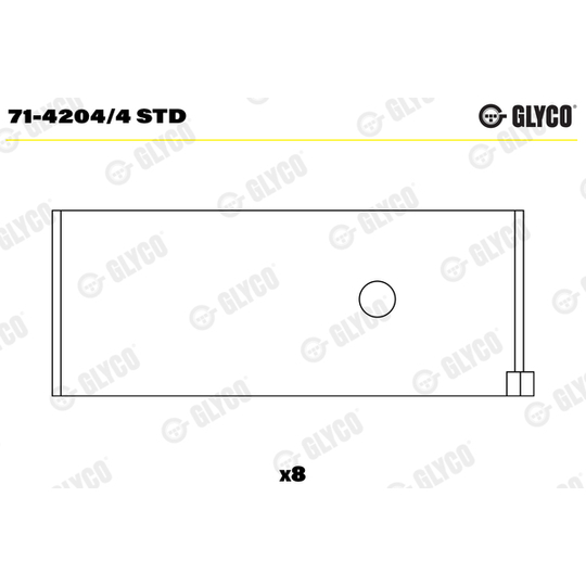 71-4204/4 STD - Big End Bearings 