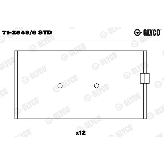 71-2549/6 STD - Big End Bearings 