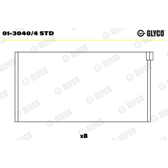 01-3040/4 STD - Big End Bearings 