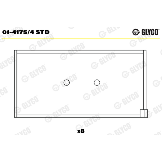 01-4175/4 STD - Big End Bearings 