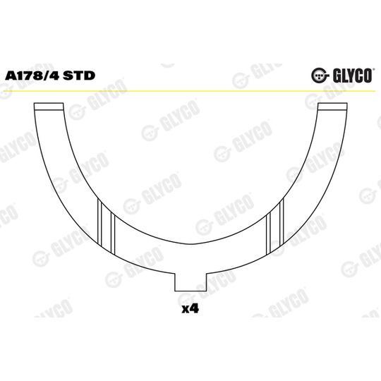 A178/4 STD - Thrust Washer, crankshaft 