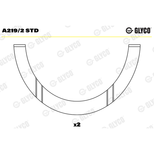 A219/2 STD - Distansskiva, vevaxel 